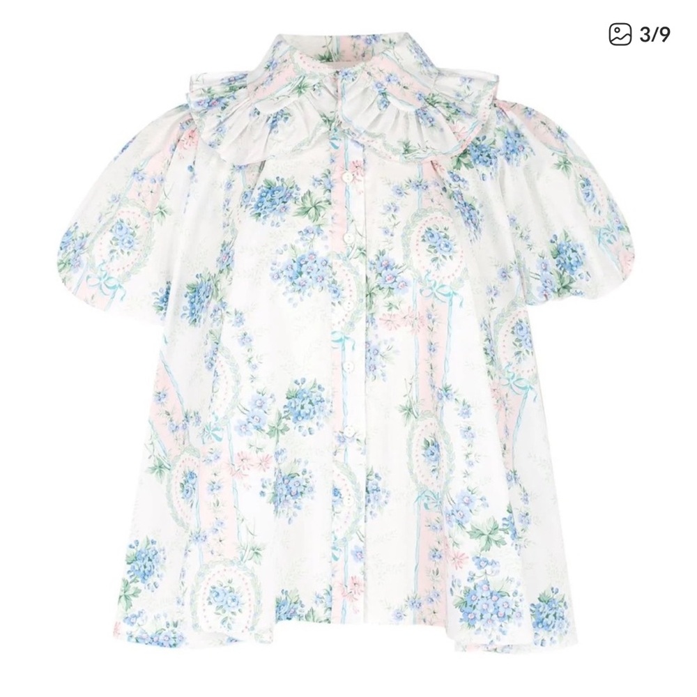 NWT Selkie La Belle Etoile Cream Puff Blouse 2X